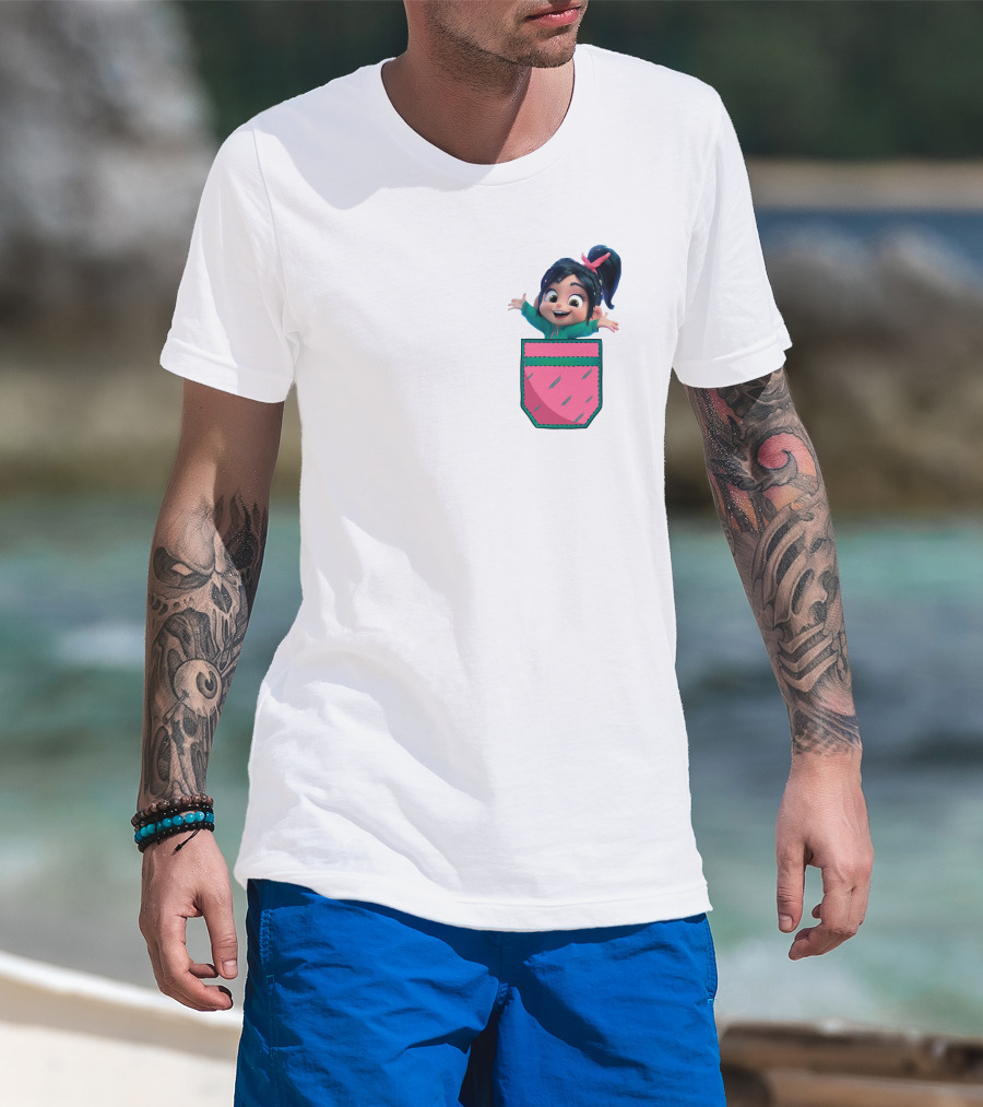 Vanellope Von Schweetz Pocket Character T-Shirt