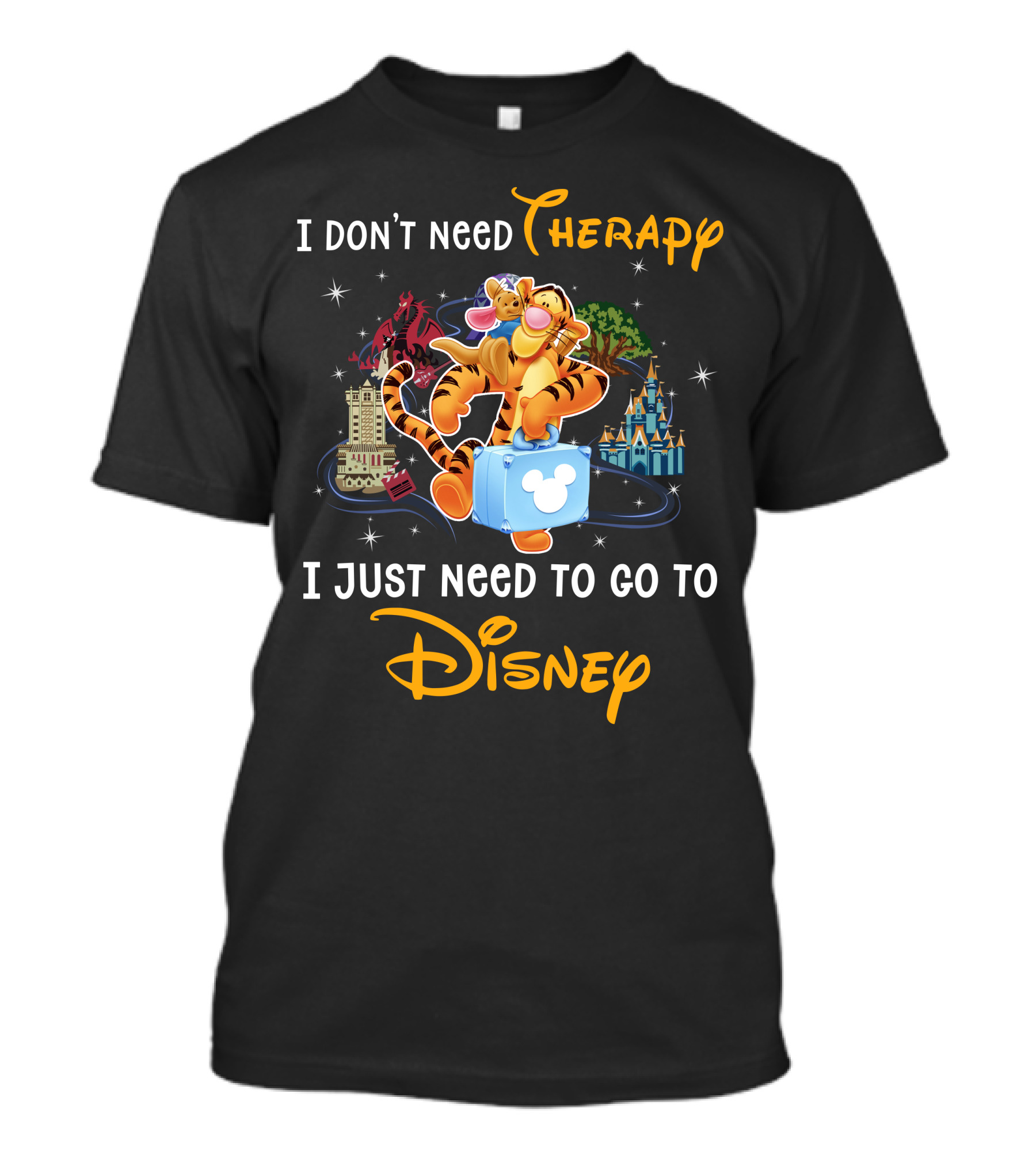 I Don't Need Therapy I Just Need To Go To Disney Tigger T-Shirt