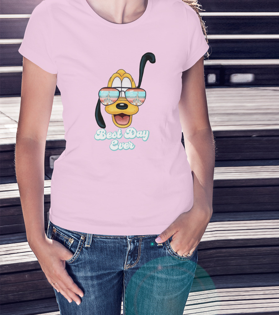 Pluto Sunglasses Best Day Ever T-Shirt
