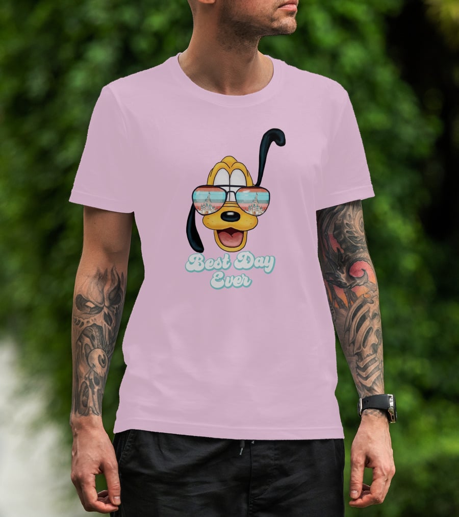 Pluto Sunglasses Best Day Ever T-Shirt