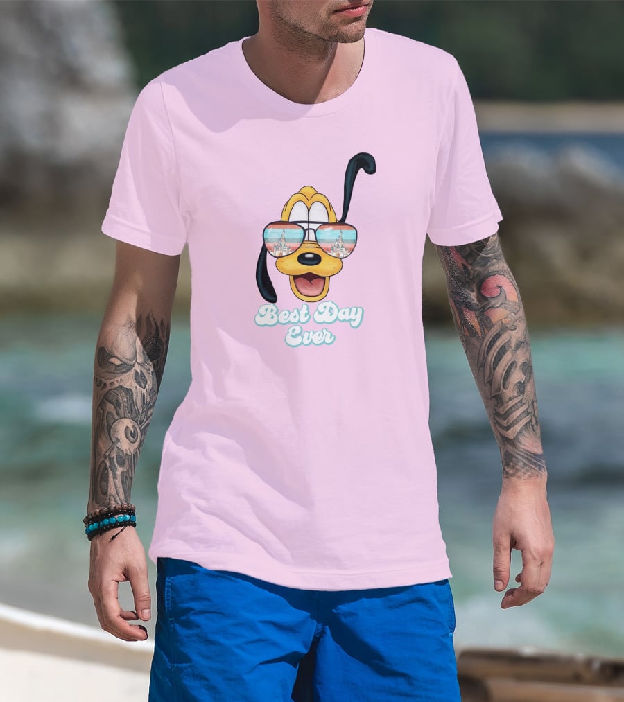 Pluto Sunglasses Best Day Ever T-Shirt