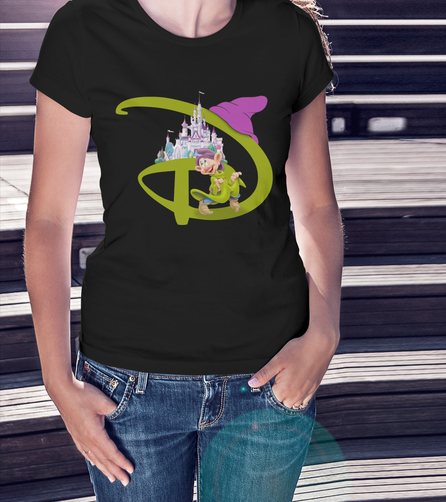 Dopey With Disneyland Castle Disney T-Shirt