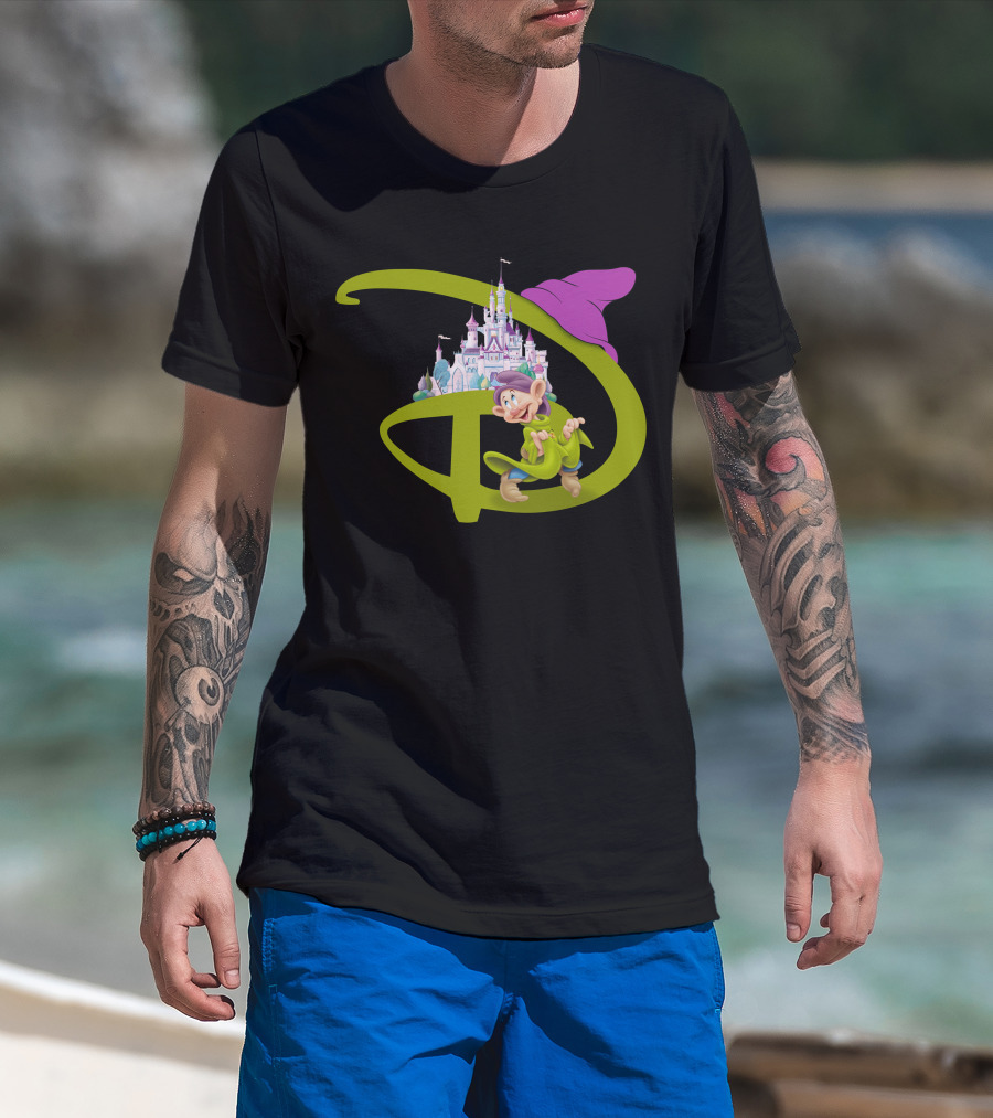 Dopey With Disneyland Castle Disney T-Shirt