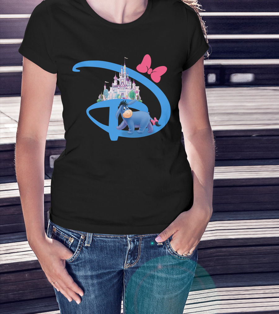 Eeyore Disney Castle Bow T-Shirt