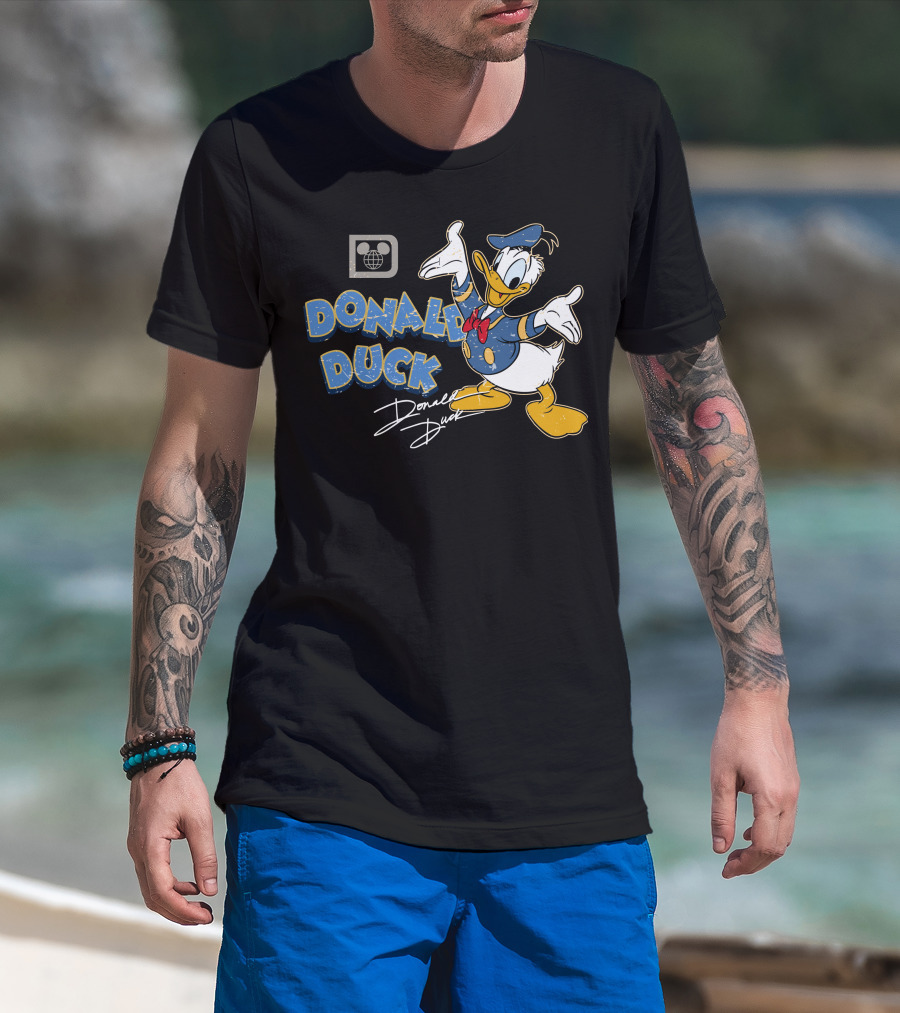 Donald Duck Retro Style Disney Character T-Shirt