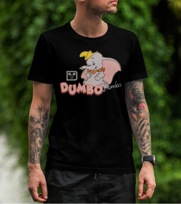 Dumbo Disney Classic Character Vintage Style With Mickey Mouse T-Shirt