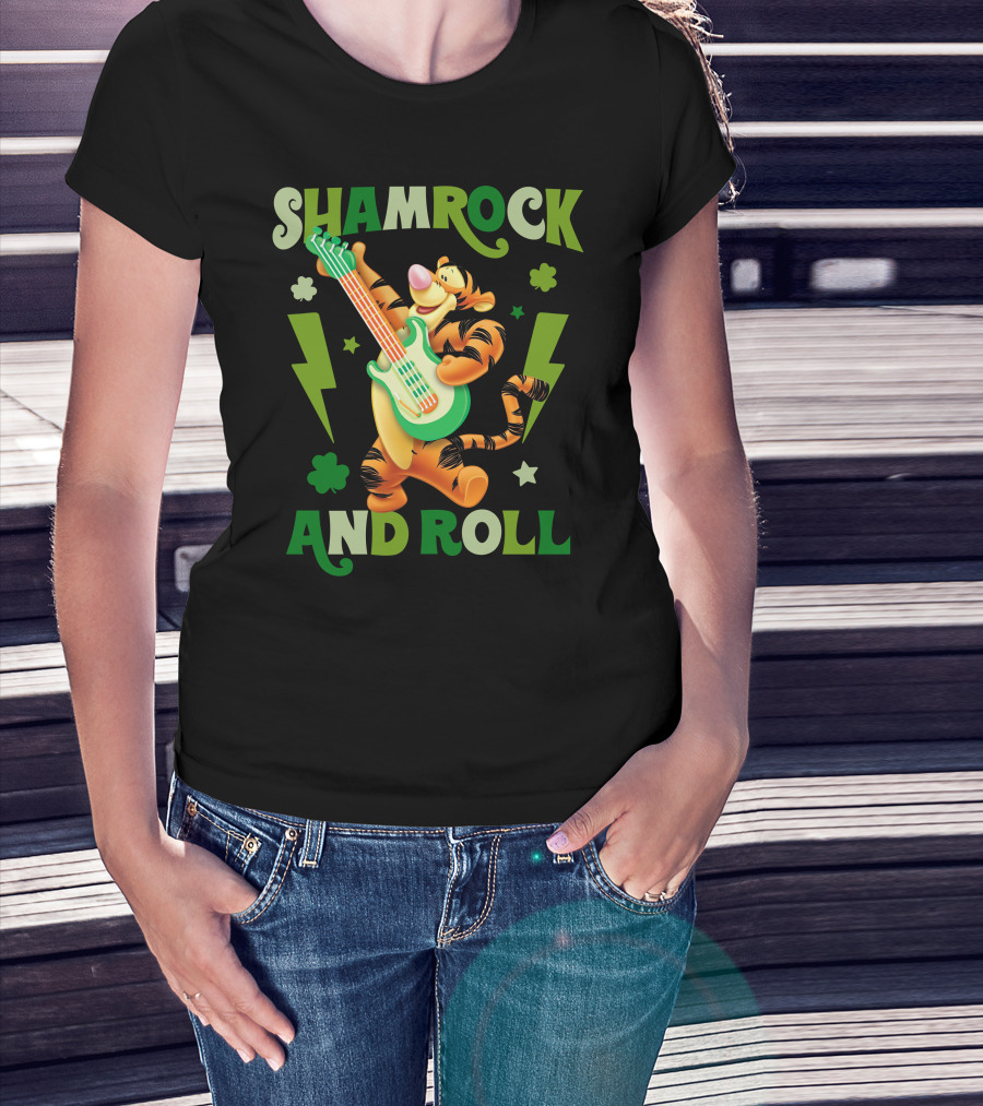 Shamrock And Roll Tigger T-Shirt