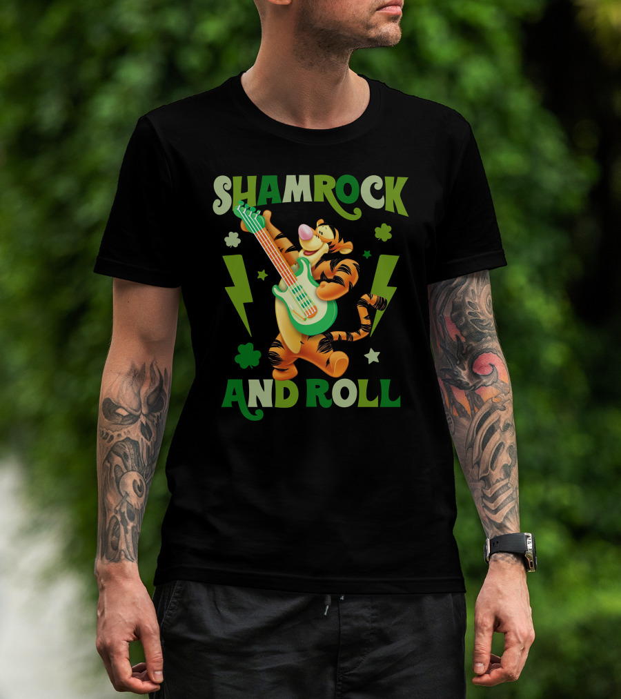 Shamrock And Roll Tigger T-Shirt