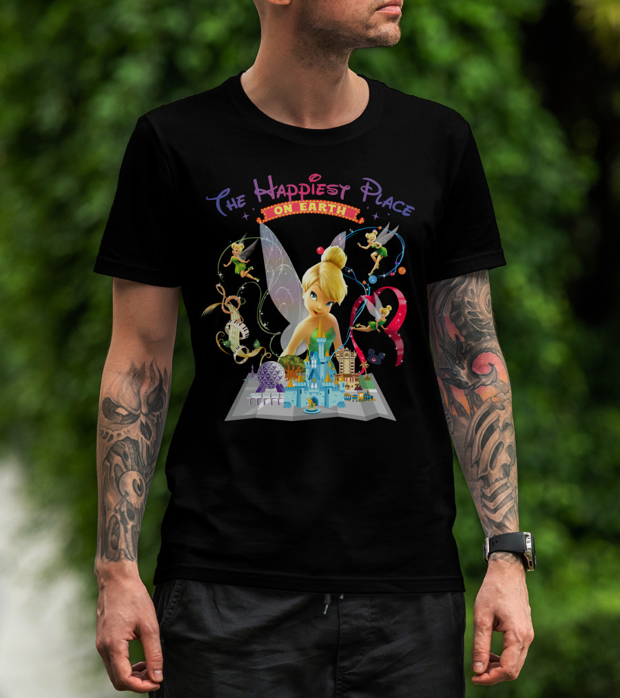 Tinkerbell The Happiest Place On Earth Disney Magic T-Shirt