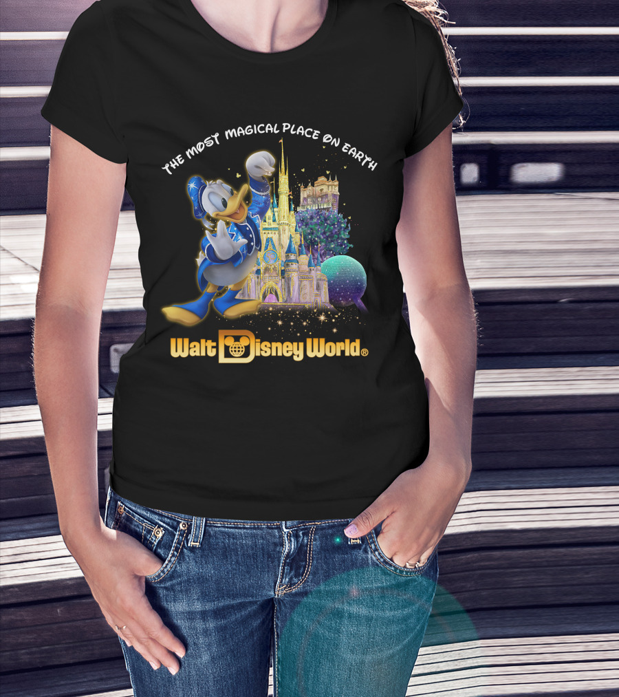 The Most Magical Place On Earth Donald Walt Disney World T-Shirt