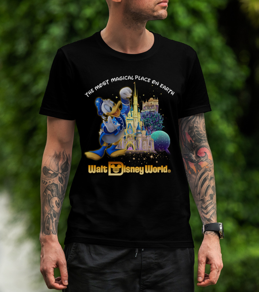 The Most Magical Place On Earth Donald Walt Disney World T-Shirt