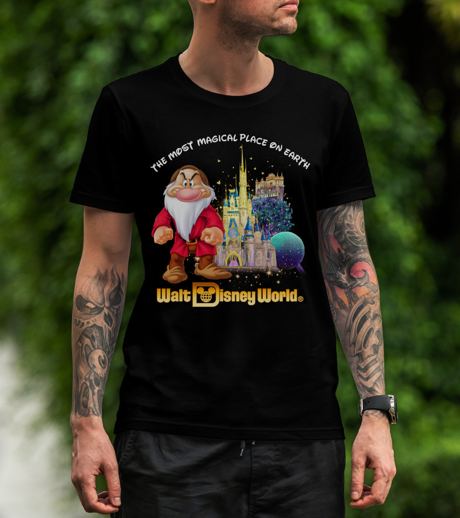 The Most Magical Place On Earth Grumpy Walt Disney World T-Shirt