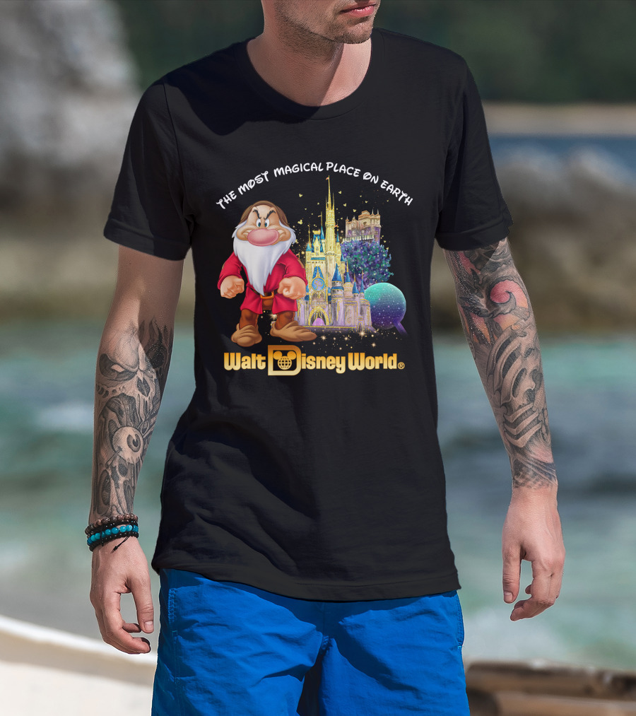The Most Magical Place On Earth Grumpy Walt Disney World T-Shirt
