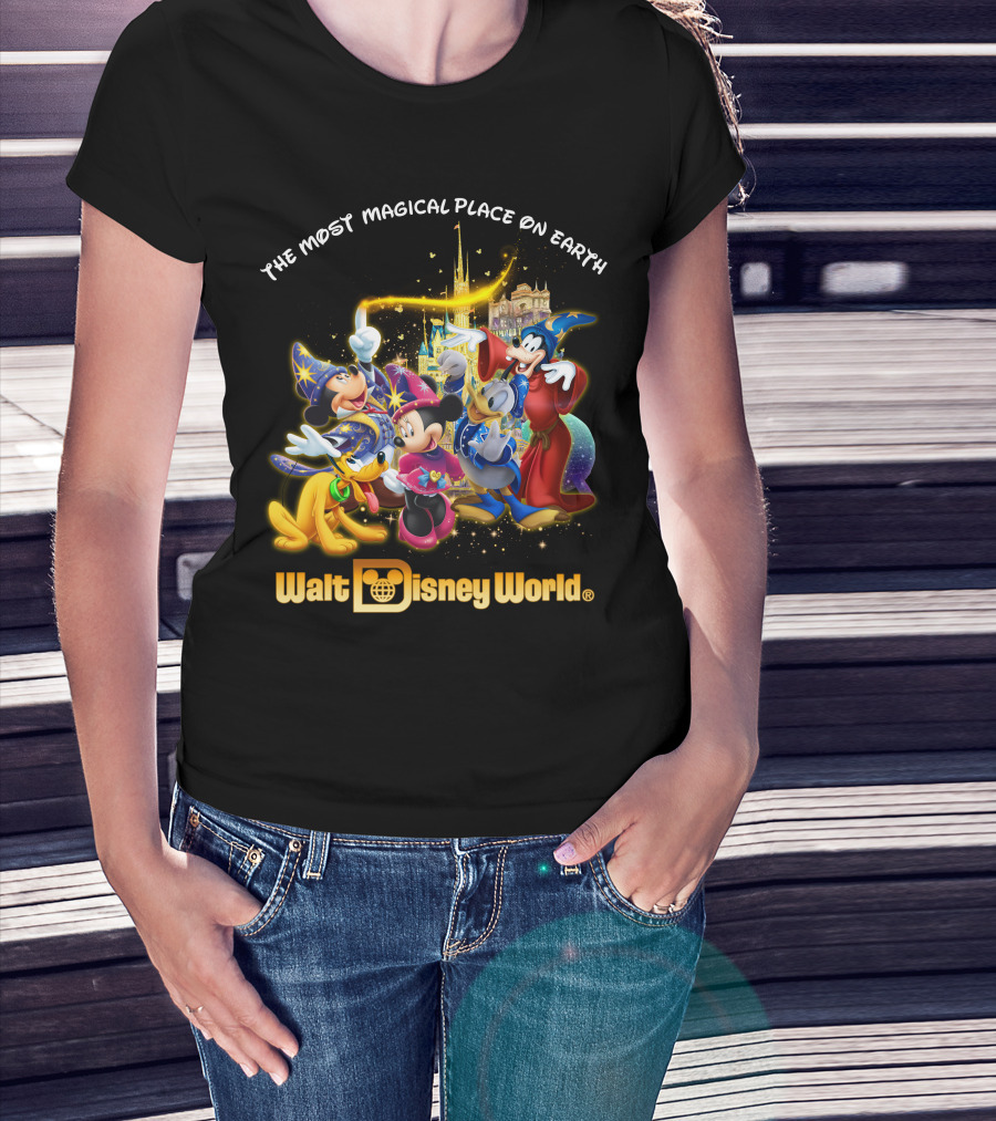 Walt Disney World The Most Magical Place On Earth Mickey & Friends T-Shirt