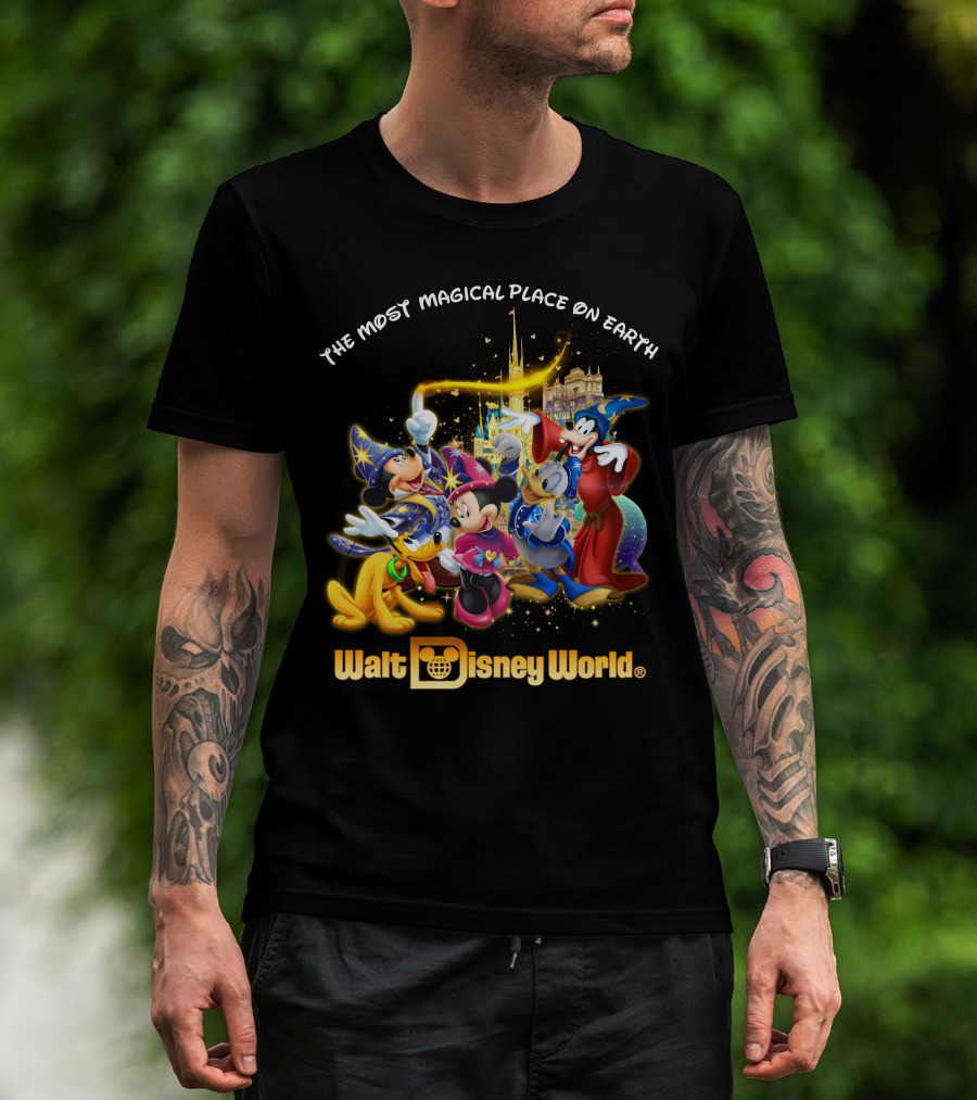 Walt Disney World The Most Magical Place On Earth Mickey & Friends T-Shirt