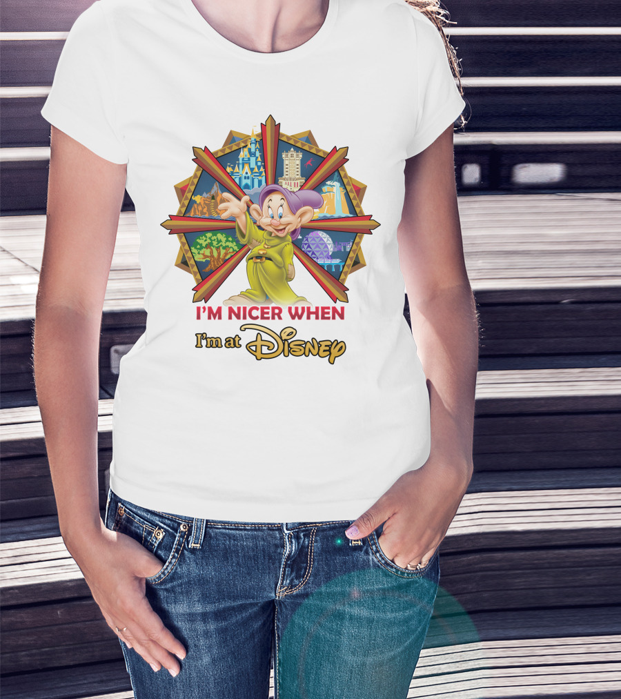 I'm Nicer When I'm At Disney Dopey T-Shirt