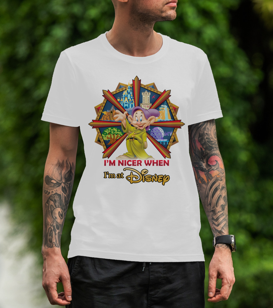 I'm Nicer When I'm At Disney Dopey T-Shirt