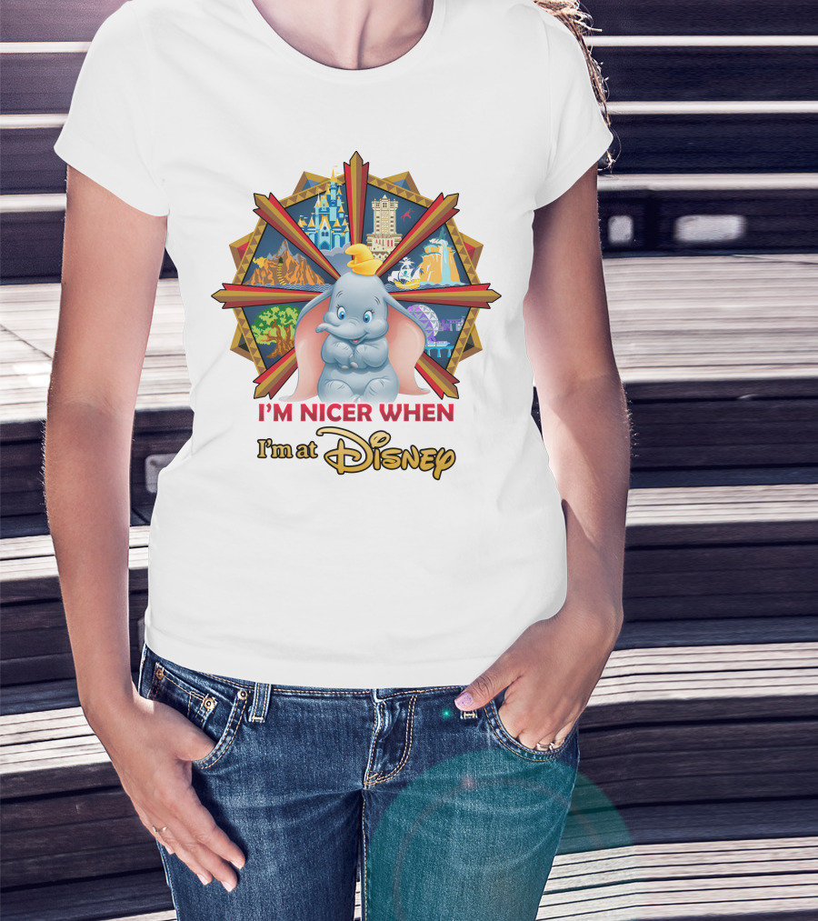 I'm Nicer When I'm At Disney Dumbo T-Shirt