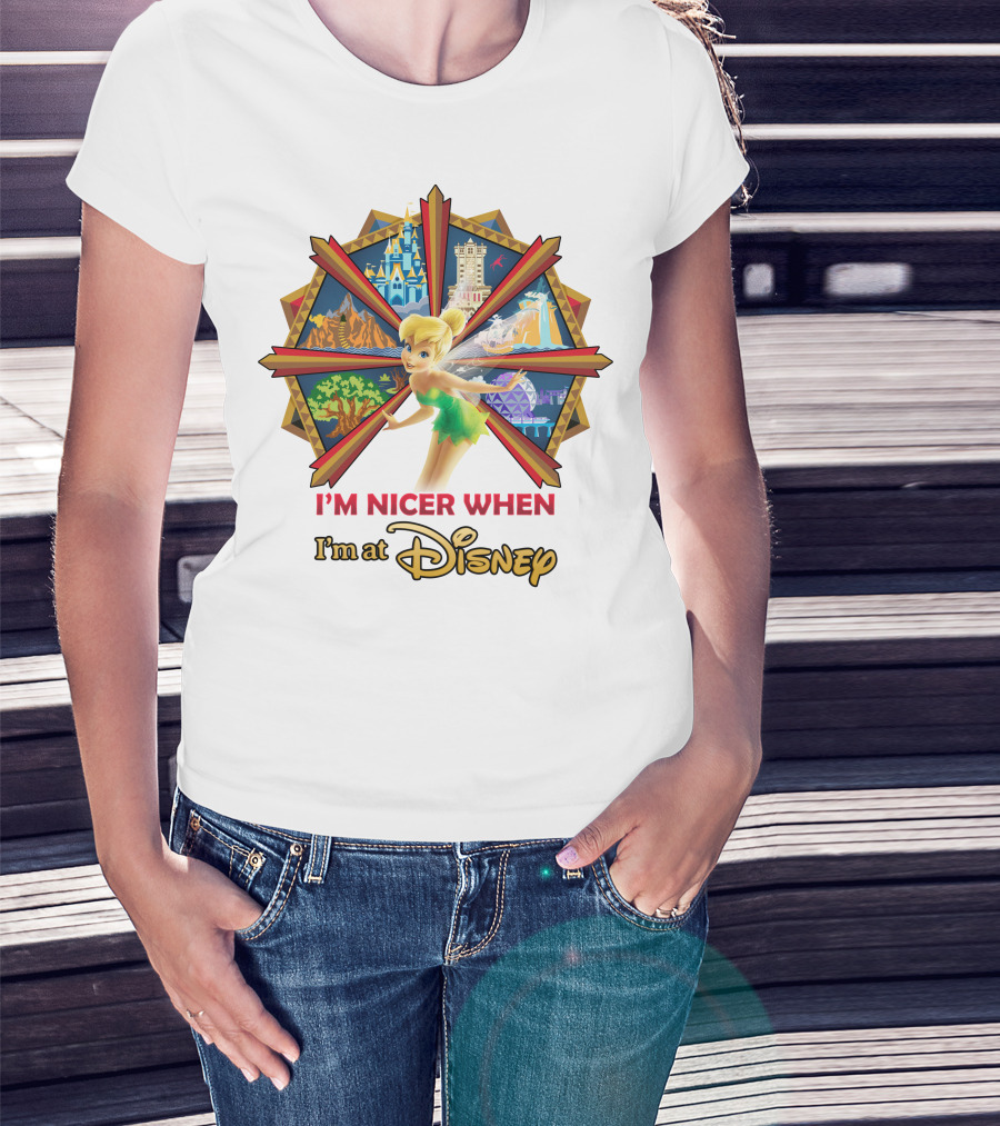 I'm Nicer When I'm At Disney Tinkerbell T-Shirt