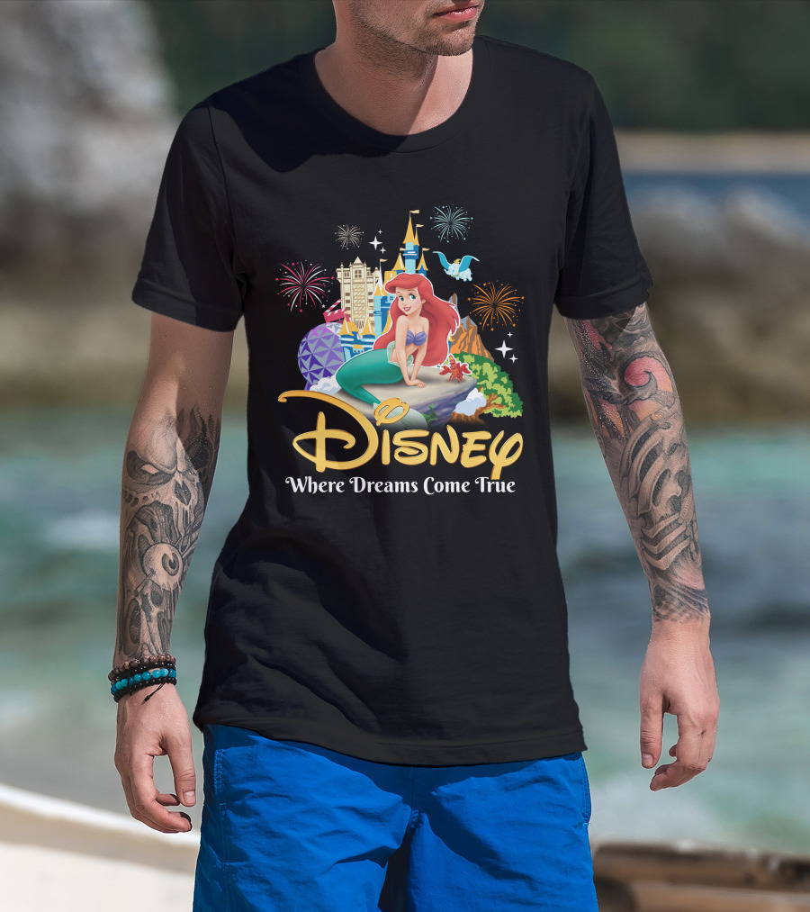 Disney Ariel Where Dreams Come True T-Shirt