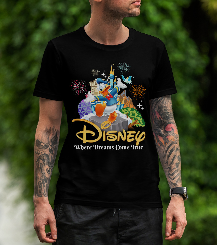 Disney Donald Where Dreams Come True Fireworks Adventure T-Shirt