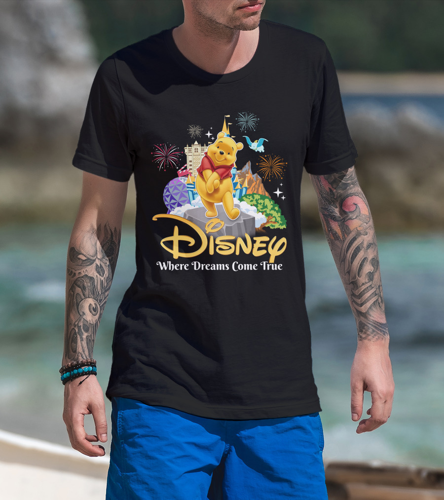 Disney Winnie The Pooh Where Dreams Come True T-Shirt