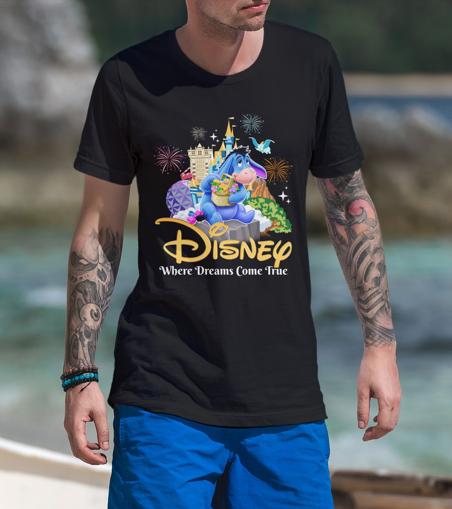 Disney Eeyore Where Dreams Come True Wonderland T-Shirt