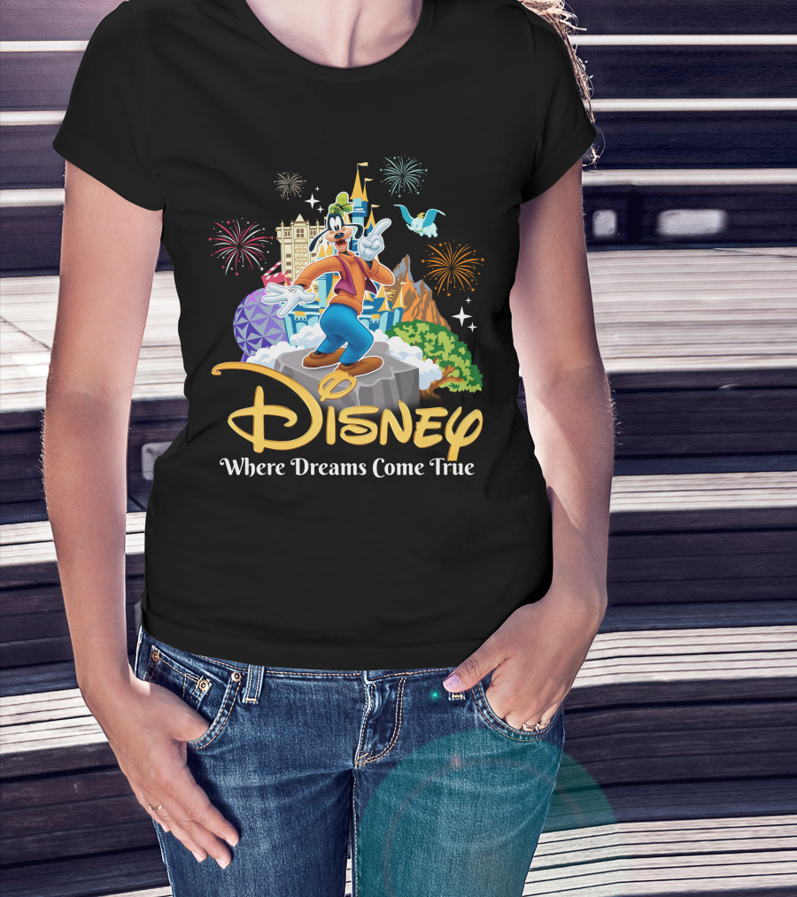 Disney Goofy Where Dreams Come True T-Shirt
