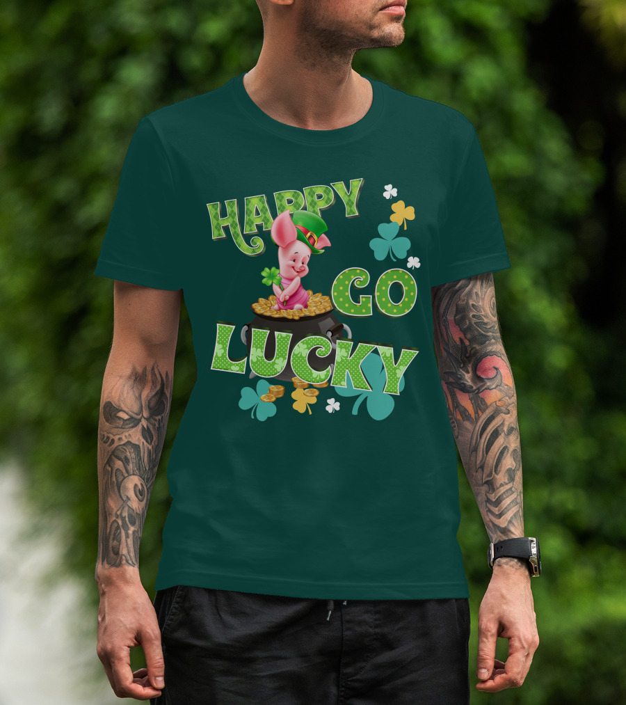 Happy Go Lucky Piglet T-Shirt