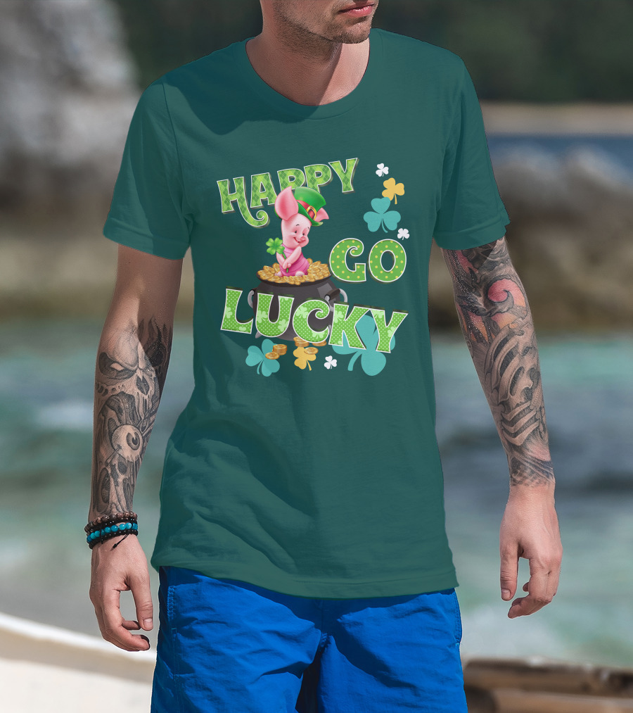 Happy Go Lucky Piglet T-Shirt