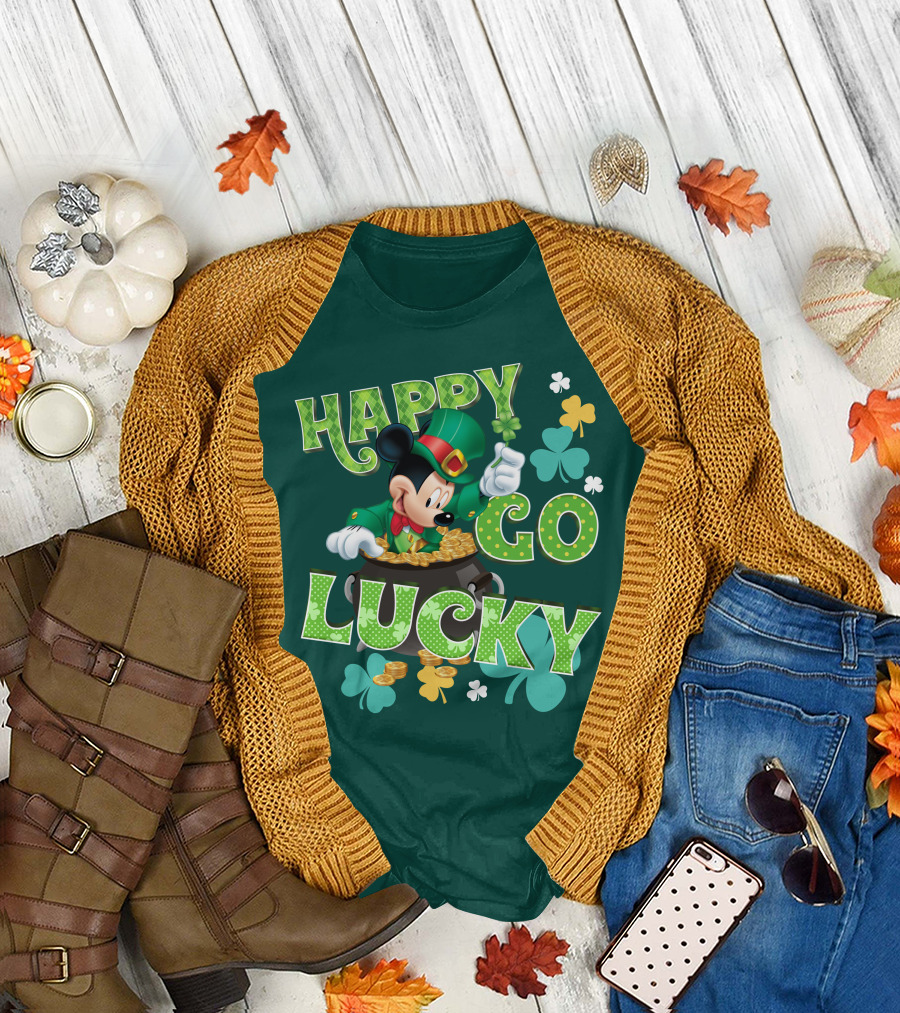 Happy Go Lucky Mickey T-Shirt