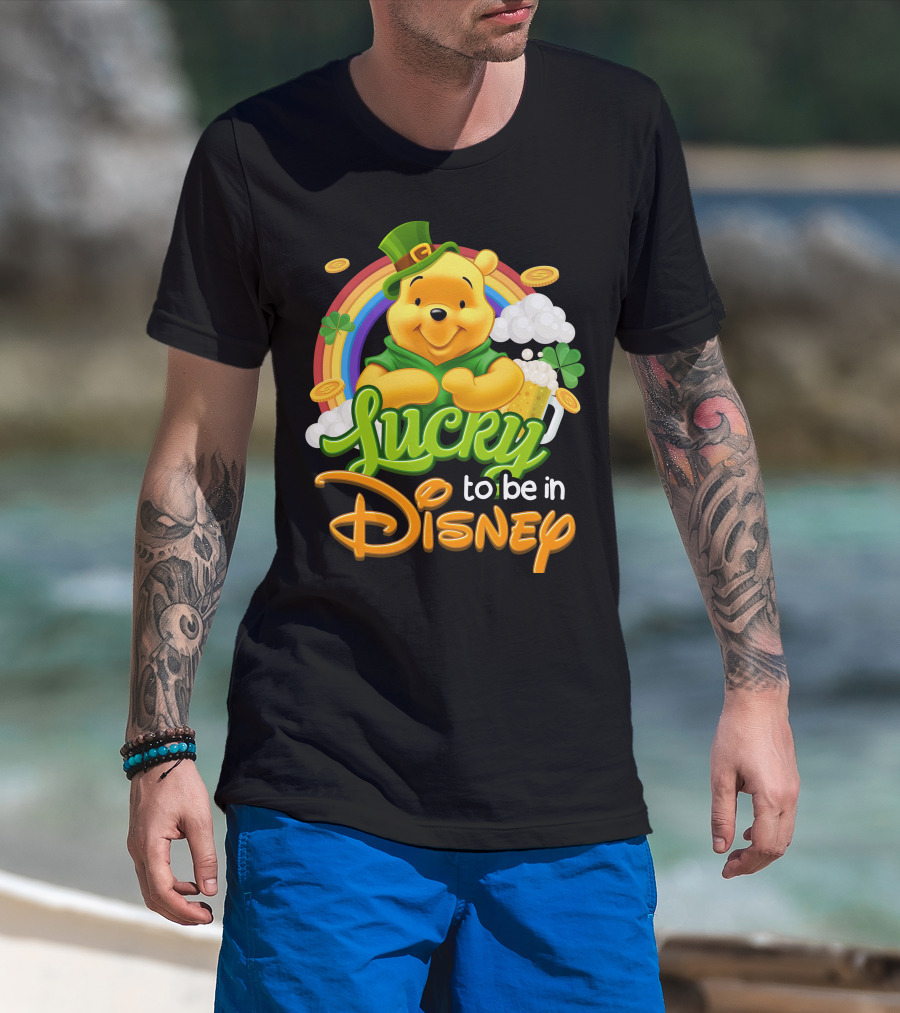 Lucky To Be In Disney Pooh T-Shirt