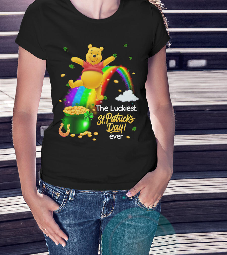 The Luckiest St. Patrick's Day Ever Pooh T-Shirt