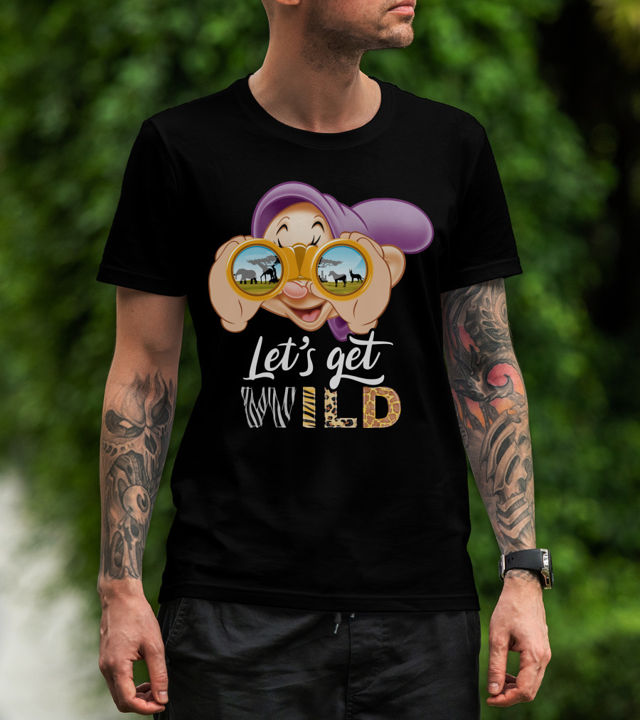 Dopey Let's Get Wild Binoculars Safari Adventure T-Shirt