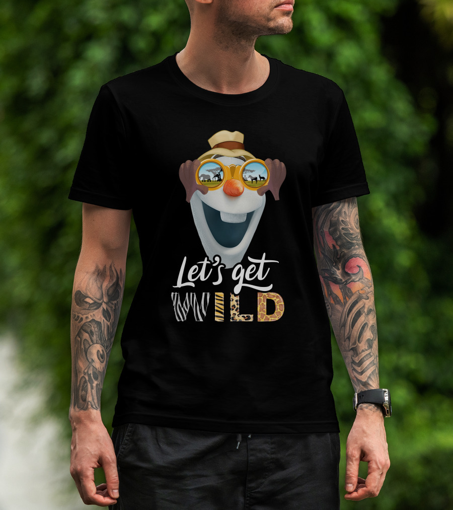 Olaf Let's Get Wild Safari Sunglasses Adventure T-Shirt