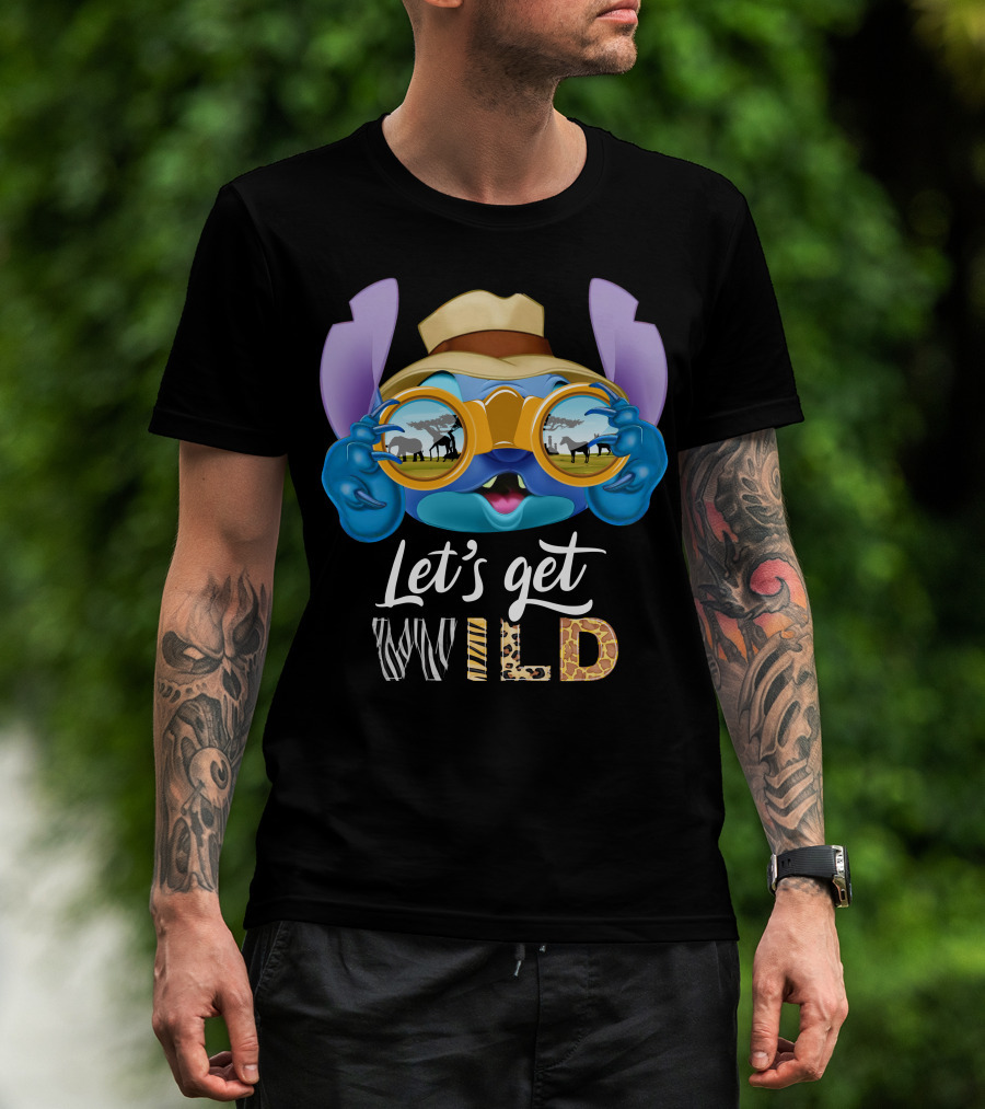 Stitch Let's Get Wild Safari Adventure T-Shirt