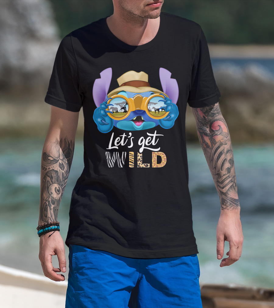 Stitch Let's Get Wild Safari Adventure T-Shirt