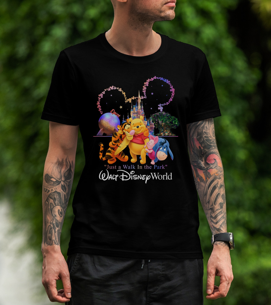 Winnie The Pooh Just A Walk In The Park Walt Disney World Epcot T-Shirt
