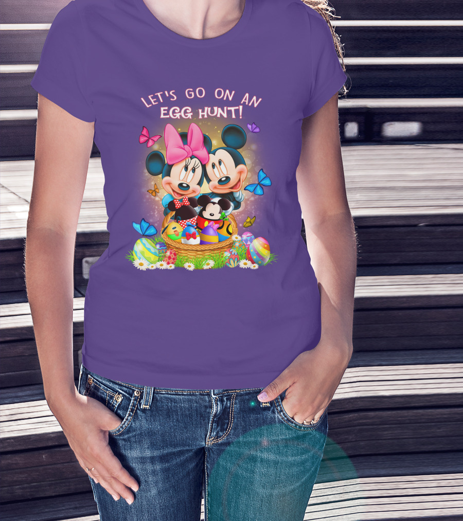 Let's Go On An Egg Hunt Mickey & Minnie T-Shirt