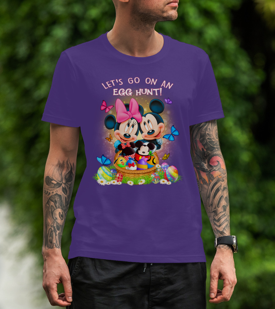 Let's Go On An Egg Hunt Mickey & Minnie T-Shirt