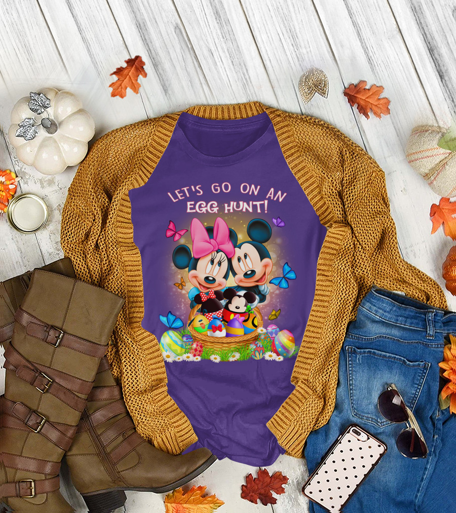 Let's Go On An Egg Hunt Mickey & Minnie T-Shirt