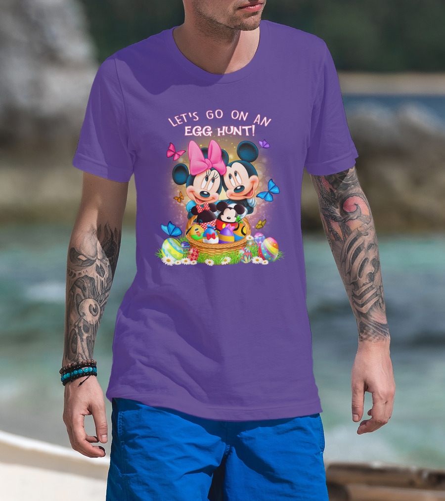 Let's Go On An Egg Hunt Mickey & Minnie T-Shirt