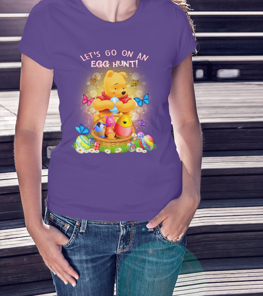 Let's Go On An Egg Hunt Pooh T-Shirt