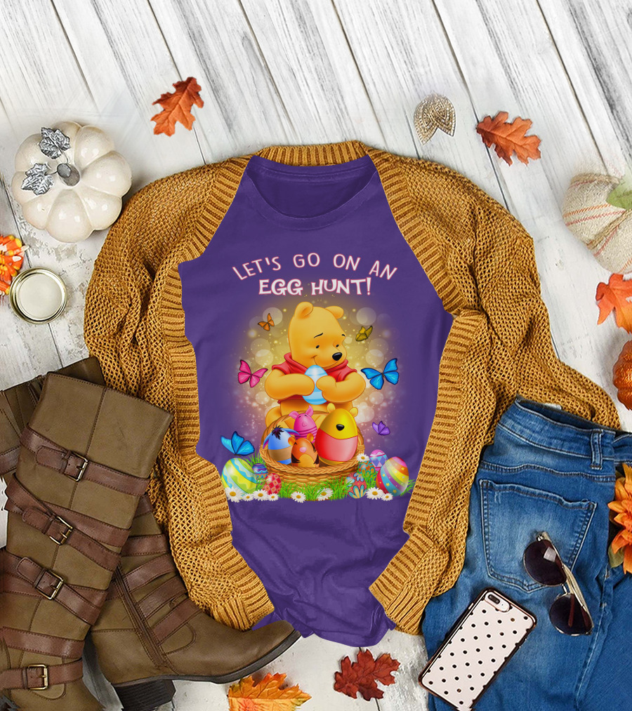 Let's Go On An Egg Hunt Pooh T-Shirt