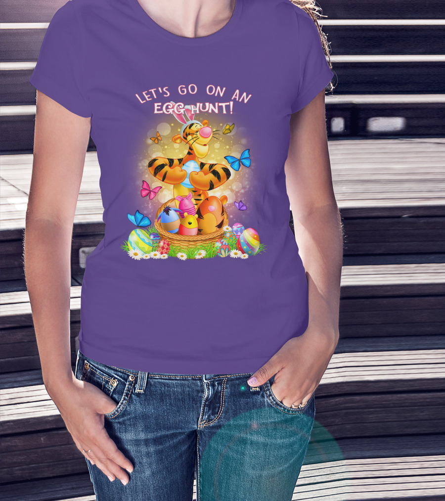 Let's Go On An Egg Hunt Tigger T-Shirt