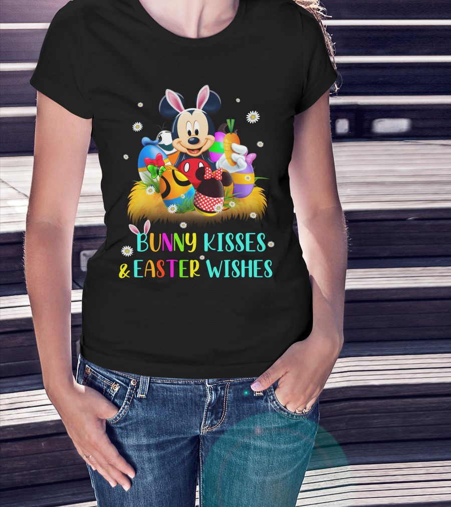 Mickey Bunny Kisses & Easter Wishes T-Shirt