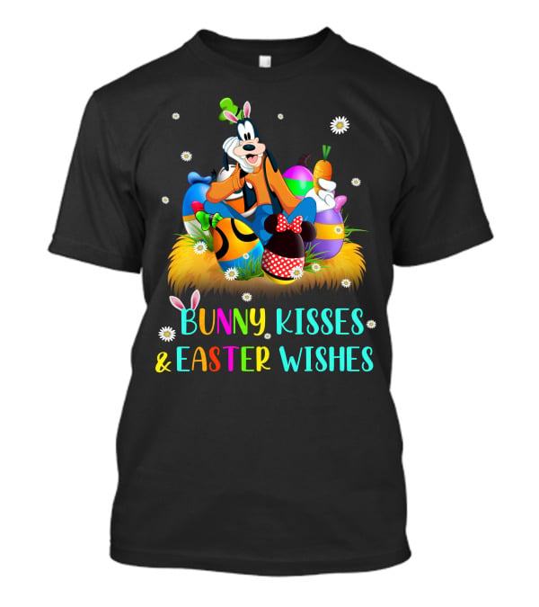 Goofy Bunny Kisses & Easter Wishes T-Shirt