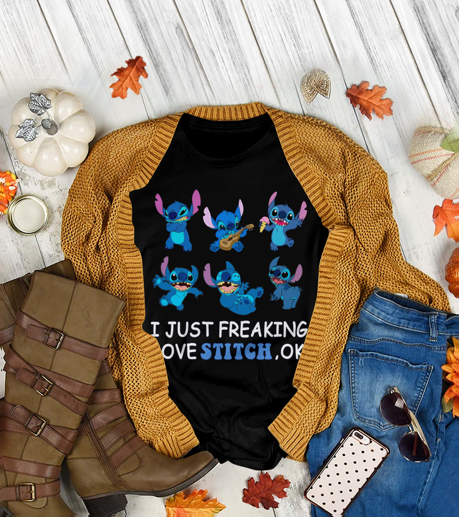 I Just Freaking Love Disney Stitch Ok T-Shirt
