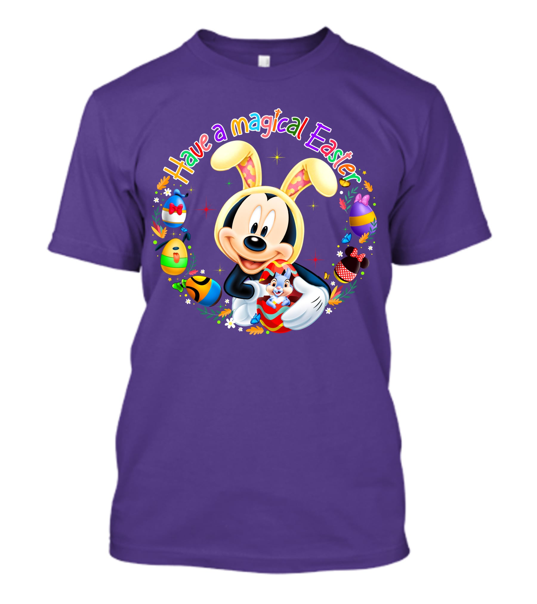 Have A Magical Easter Mickey Mouse With Bunny Ears And Colorful Eggs T-Shirt