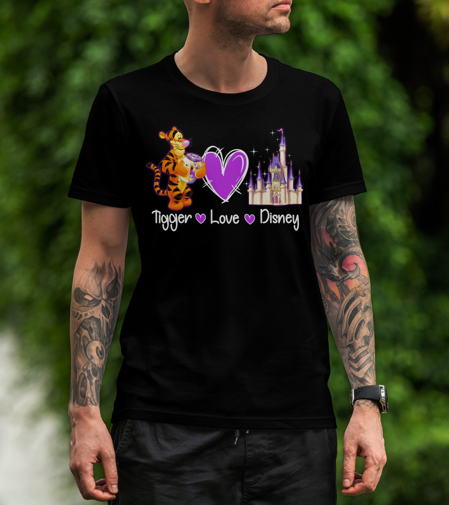 Tigger Love Disney Castle T-Shirt